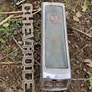 SS Center Console Trim Panel - Blue/Chrome